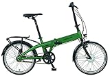 Prophete Urbanicer E-Bike | Erwachsene Elektrofahrrad Damen/Herren/Unisex | Pedelec City E-Bike 20' mit Vorderradmotor | 7-Gang Nabenschaltung | Matt Grün/Schwarz