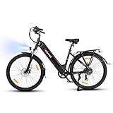 Bodywel 27,5 Zoll A275 E-Bike Elektrofahhrad Damen Herren I 7 Gang-Schaltung I APP Funktion I 250W...