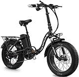 KETELES Klapprad E-Bike Elektrofahrrad 20 Zoll, 48V 35Ah Lithiumbatterie, Faltbares City E-Bike mit...