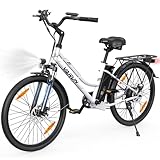 VARUN E Bike 26 Zoll, City E-Bike Damen Herren mit 55NM 250W Motor, 48V Li-Ion Akku, Elektrofahrrad...