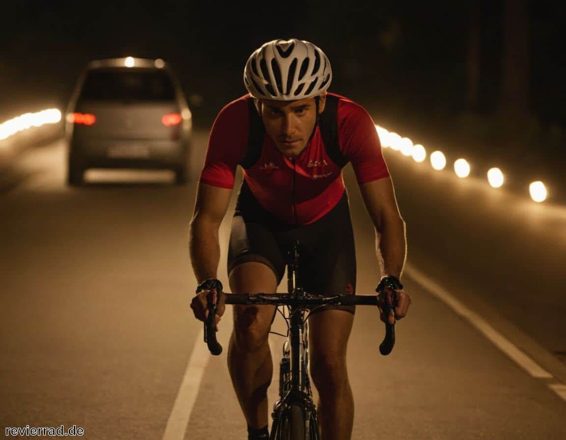 Fahrrad mit funktionierenden Vorder- und Rücklichtern ausstatten - Fahrradfahren im Dunkeln - Das sind die Risiken und so schützt du dich