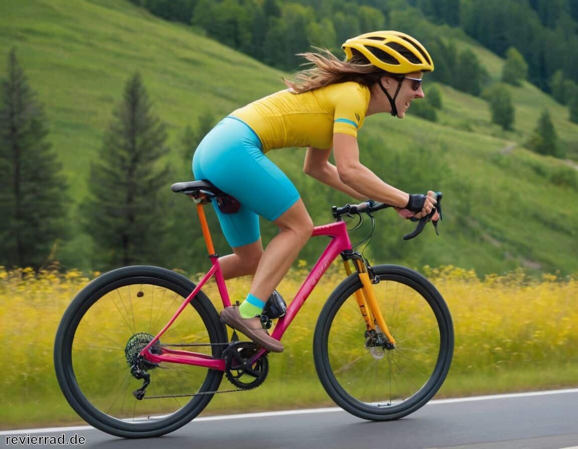 Geschwindigkeitsrausch: Abfahrtshügel und Wind im Haar - Fahrrad Gedicht Lustig » Humor auf zwei Rädern